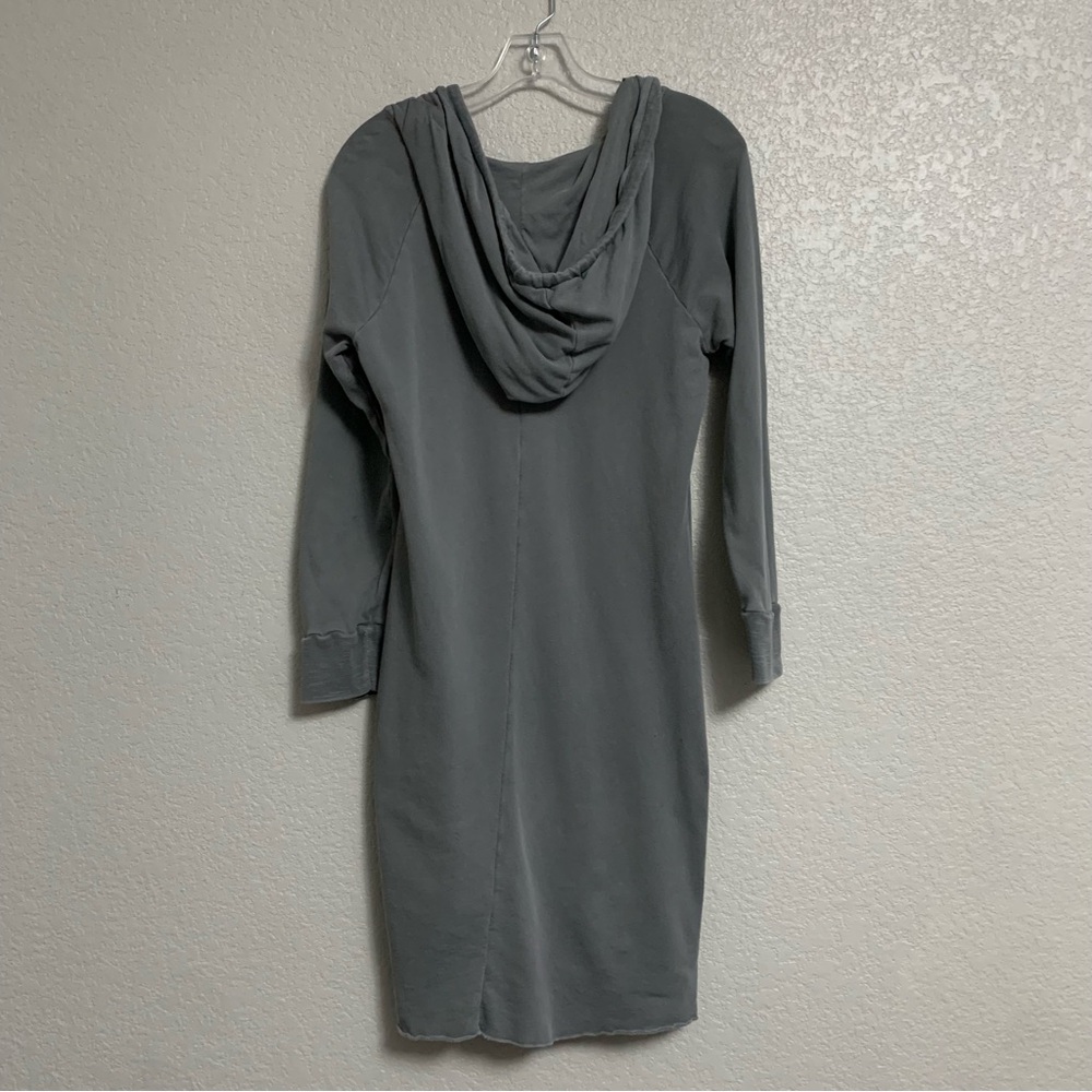 James Perse Hoodie Sweatshirt Dress Womens 3/L Raglan French Terry Athleisure - Picture 3 of 16
